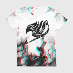 Женская футболка 3D Fairy tail glitch