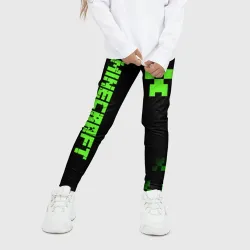 Детские леггинсы 3D Minecraft Creeper - фото 2