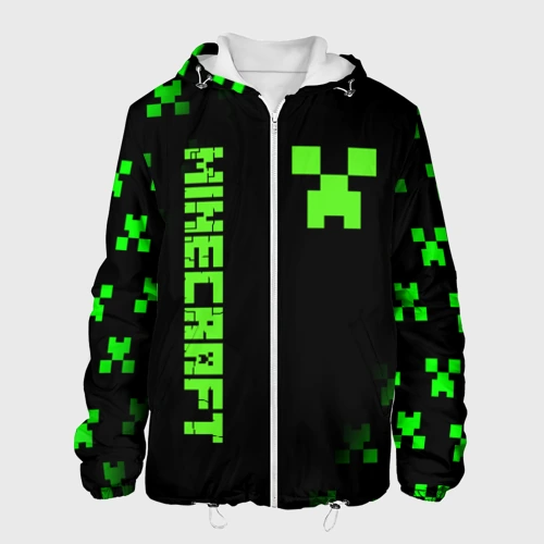 Мужская куртка 3D Minecraft Creeper