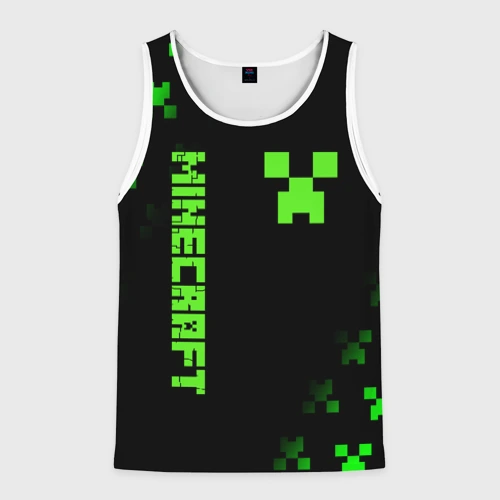 Мужская майка 3D Minecraft Creeper