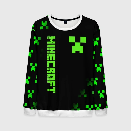 Мужской свитшот 3D Minecraft Creeper