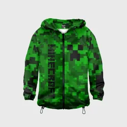 Детская ветровка 3D Minecraft Майнкрафт Creeper Крипер