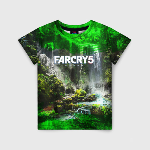 Детская футболка с принтом Farcry5, вид спереди №1