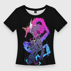 Женская футболка 3D Slim Лио и Дракон