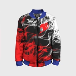 Детский бомбер 3D Helmet Fairy tail red black white