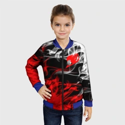 Детский бомбер 3D Helmet Fairy tail red black white - фото 2