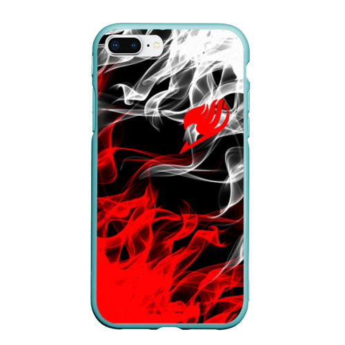 Чехол для iPhone 7Plus/8 Plus матовый Helmet Fairy tail red black white, цвет мятный