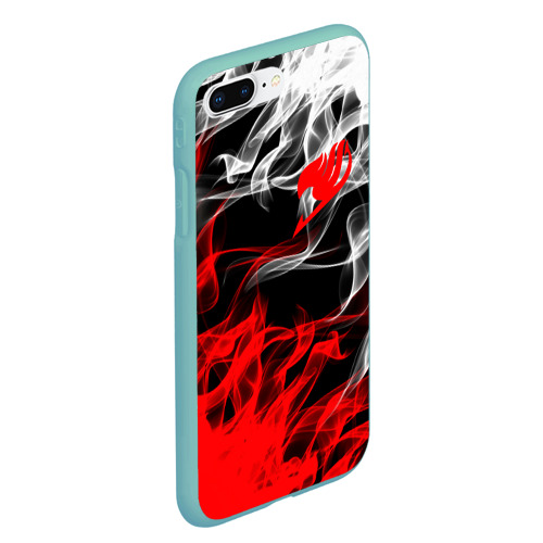 Чехол для iPhone 7Plus/8 Plus матовый Helmet Fairy tail red black white, цвет мятный - фото 3