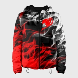 Женская куртка 3D Helmet Fairy tail red black white