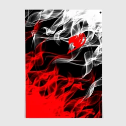 Постер Helmet Fairy tail red black white