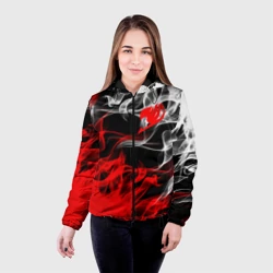 Женская куртка 3D Helmet Fairy tail red black white - фото 2