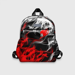 Детский рюкзак 3D Helmet Fairy tail red black white