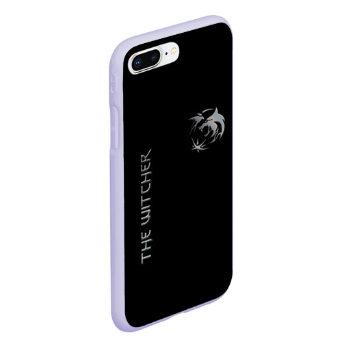 Чехол для iPhone 7Plus/8 Plus матовый The Witcher Silver, цвет светло-сиреневый - фото 3