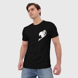 Мужская футболка 3D Хвост Феи аскетичный дизайн - фото 2