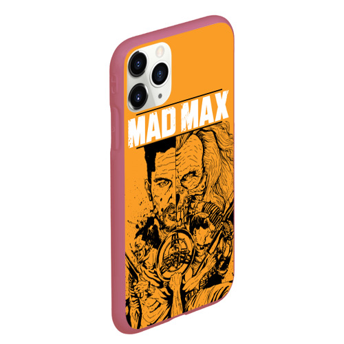 Чехол для iPhone 11 Pro Max матовый Mad Max, цвет малиновый - фото 3