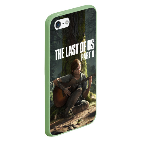 Чехол для iPhone 5/5S матовый The Last of Us part 2, цвет салатовый - фото 3