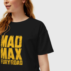 Женская футболка хлопок Oversize Mad Max - фото 2