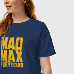 Женская футболка хлопок Oversize Mad Max - фото 2