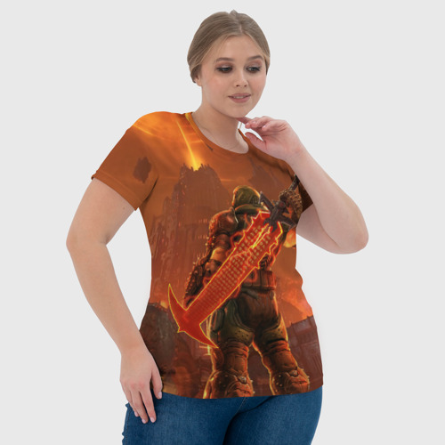 Женская футболка 3D Палач Рока, цвет 3D печать - фото 6
