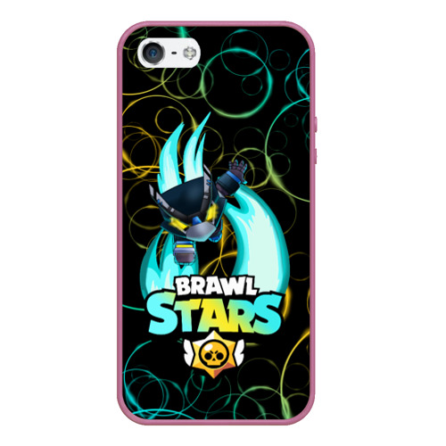 Чехол для iPhone 5/5S матовый BRAWL STARS MECHA CROW.