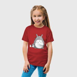 Светящаяся детская футболка Тоторо рисунок карандашом - фото 2