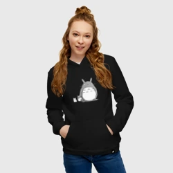 Женская толстовка хлопок Тоторо рисунок карандашом - фото 2