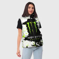 Женский жилет утепленный 3D Monster energy - фото 2