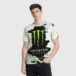 Мужская футболка 3D Monster energy - фото 2