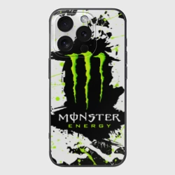 Чехол для iPhone 16 Pro силиконовый с защитой камеры Monster energy