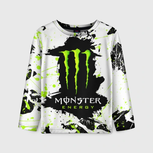 Детский лонгслив 3D Monster energy