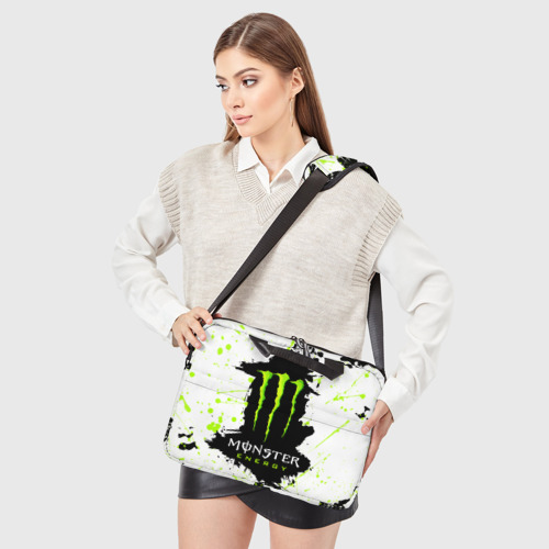 Сумка для ноутбука 3D Monster energy, цвет 3D печать - фото 3