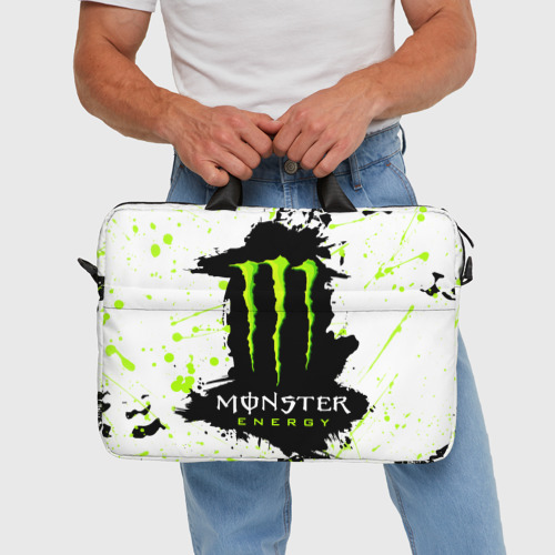 Сумка для ноутбука 3D Monster energy, цвет 3D печать - фото 5