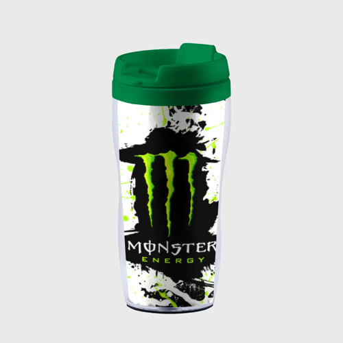 Термокружка-непроливайка Monster energy, цвет зеленый