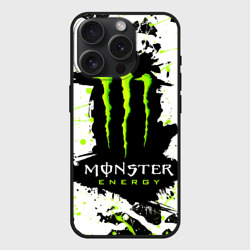 Чехол силиконовый для Apple iPhone 15 Pro матовый Monster energy