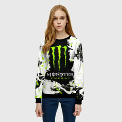 Женский свитшот 3D Monster energy - фото 2