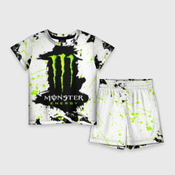 Детский костюм с шортами 3D Monster energy