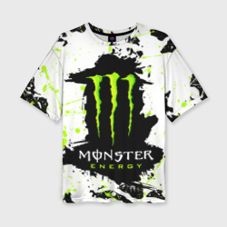 Женская футболка oversize 3D Monster energy