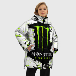 Женская зимняя куртка Oversize Monster energy - фото 2