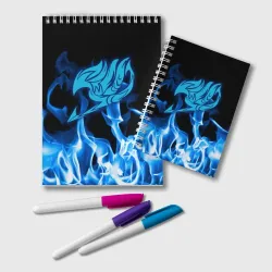 Блокнот Helmet Fairy tail blue fire