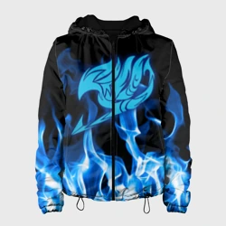 Женская куртка 3D Helmet Fairy tail blue fire