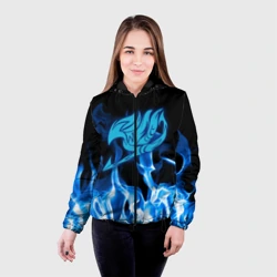 Женская куртка 3D Helmet Fairy tail blue fire - фото 2
