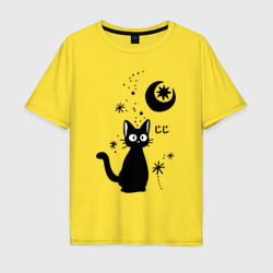 Мужская футболка хлопок Oversize Jiji Cat