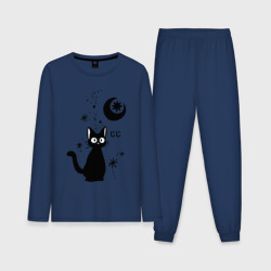 Мужская пижама с лонгсливом хлопок Jiji Cat