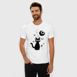 Мужская футболка хлопок Slim Jiji Cat - фото 2