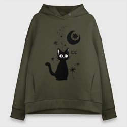 Женское худи Oversize хлопок Jiji Cat