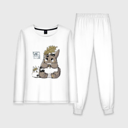 Женская пижама с лонгсливом хлопок Cute Totoro