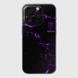 Чехол для iPhone 15 Pro Max силиконовый с защитой камеры Monster energy