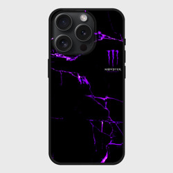 Чехол силиконовый для Apple iPhone 15 Pro матовый Monster energy
