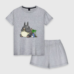Женская пижама с шортиками хлопок Тоторо