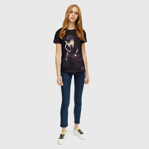 Женская футболка 3D с принтом Ято Бездомный Бог, вид сбоку #3